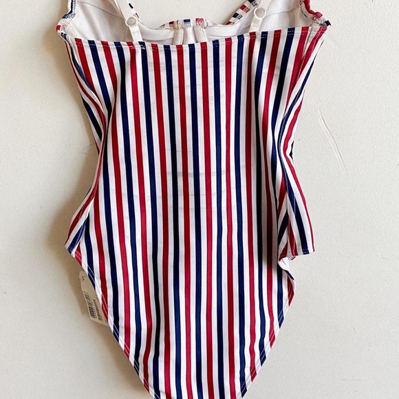 AA RED WHITE AND BLUE ONE PIECE SWIM SUIT - Picture 2 of 2